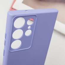 Чохол Silicone Cover Lakshmi Full Camera (AA) with logo для Samsung Galaxy S24 Ultra – Бузковий