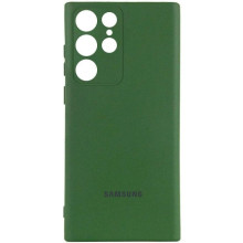 Чехол Silicone Cover Lakshmi Full Camera (AA) with logo для Samsung Galaxy S24 Ultra – Зеленый