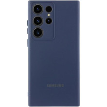 Чехол Silicone Cover Lakshmi Full Camera (AA) with logo для Samsung Galaxy S24 Ultra – Синий