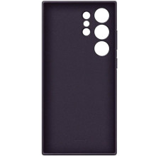 Кожаный чехол Leather Case (AAA) для Samsung Galaxy S24 Ultra – Фиолетовый