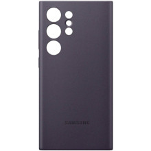 Кожаный чехол Leather Case (AAA) для Samsung Galaxy S24 Ultra – Фиолетовый