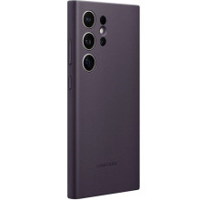 Кожаный чехол Leather Case (AAA) для Samsung Galaxy S24 Ultra – Фиолетовый