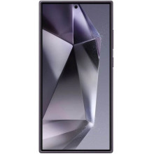 Кожаный чехол Leather Case (AAA) для Samsung Galaxy S24 Ultra – Фиолетовый