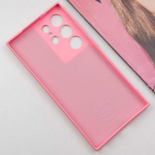 Чехол TPU GETMAN Liquid Silk Full Camera для Samsung Galaxy S24 Ultra – Розовый