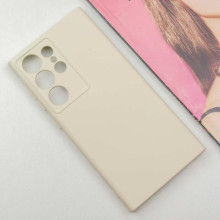 Чехол TPU GETMAN Liquid Silk Full Camera для Samsung Galaxy S24 Ultra – Песочный
