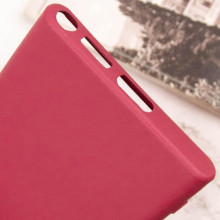 Чехол TPU GETMAN Liquid Silk Full Camera для Samsung Galaxy S24 Ultra – Бордовый