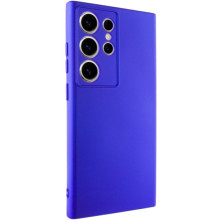 Чехол TPU GETMAN Liquid Silk Full Camera для Samsung Galaxy S24 Ultra – Синий