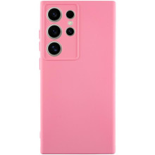 Чехол TPU GETMAN Liquid Silk Full Camera для Samsung Galaxy S24 Ultra – Розовый
