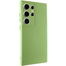 Чехол TPU GETMAN Liquid Silk Full Camera для Samsung Galaxy S24 Ultra – Зеленый