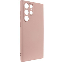 Чехол TPU GETMAN Liquid Silk Full Camera для Samsung Galaxy S24 Ultra – Розовый