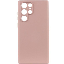 Чехол TPU GETMAN Liquid Silk Full Camera для Samsung Galaxy S24 Ultra – Розовый