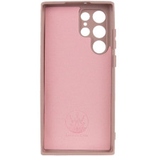 Чехол TPU GETMAN Liquid Silk Full Camera для Samsung Galaxy S24 Ultra – Розовый