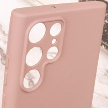 Чехол TPU GETMAN Liquid Silk Full Camera для Samsung Galaxy S24 Ultra – Розовый