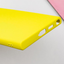 Чехол TPU GETMAN Liquid Silk Full Camera для Samsung Galaxy S24 Ultra – Желтый