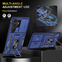 Ударостійкий чохол Camshield Army Ring для Samsung Galaxy S24 Ultra – Синій