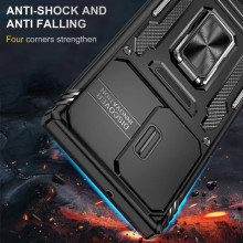 Ударостійкий чохол Camshield Army Ring для Samsung Galaxy S24 Ultra – Чорний