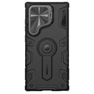 TPU+PC чехол Nillkin CamShield Armor Prop для Samsung Galaxy S24 Ultra (Черный)