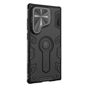 TPU+PC чехол Nillkin CamShield Armor Prop для Samsung Galaxy S24 Ultra – Черный