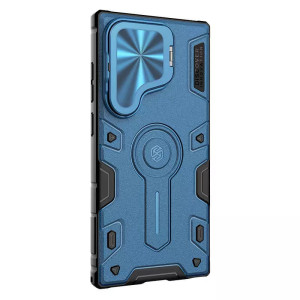 TPU+PC чехол Nillkin CamShield Armor Prop для Samsung Galaxy S24 Ultra – Blue