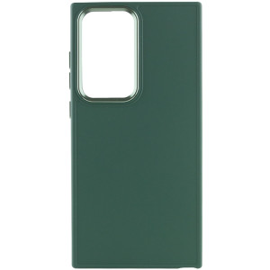 TPU чехол Bonbon Metal Style для Samsung Galaxy S24 Ultra (Зеленый)