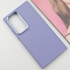 TPU чехол Bonbon Metal Style для Samsung Galaxy S24 Ultra – Сиреневый