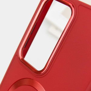 TPU чехол Bonbon Metal Style with Magnetic Fit для Samsung Galaxy S24 Ultra – Красный