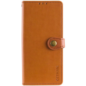 Кожаный чехол-книжка GETMAN Gallant (PU) для Samsung Galaxy S24 Ultra (Коричневый)