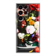 Бренднові Чохли для Samsung Galaxy S24 Ultra - (PREMIUMPrint) (Nike цветы)