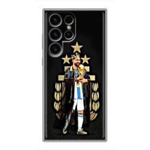 Чехлы для Samsung Galaxy S24 Ultra (Leo чемпион) (AlphaPrint) (Месси Король)