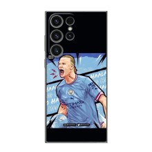 Чохли з принтом на Samsung Galaxy S24 Ultra Футболіст – гол Ерлінг Холанд