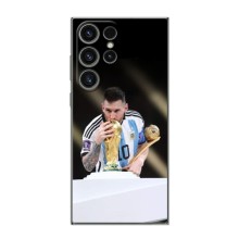 Чехлы Лео Месси Аргентина для Samsung Galaxy S24 Ultra (Кубок Мира)