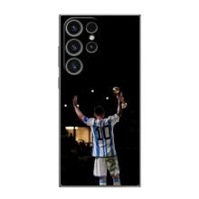 Чехлы Лео Месси Аргентина для Samsung Galaxy S24 Ultra (Лео Чемпион)