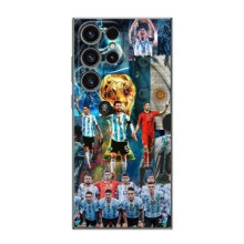 Чехлы Лео Месси Аргентина для Samsung Galaxy S24 Ultra (Месси в сборной)