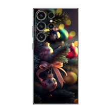 Чехлы на Новый Год Samsung Galaxy S24 Ultra (Красивая елочка)