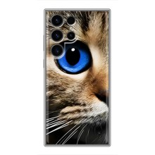 Чехлы с Котиками для Samsung Galaxy S24 Ultra (VPrint) (Глаз кота)