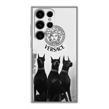 Чохли VERSACE для Samsung Galaxy S24 Ultra (PREMIUMPrint) (Доберман Версаче)