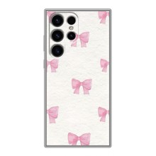 Чохол з бантиками на Samsung Galaxy S24 Ultra (Великі бантики)
