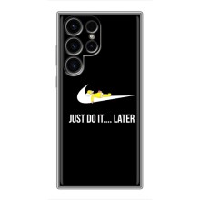 Чехол с логотипом Найк на Samsung Galaxy S24 Ultra – Nike just do it
