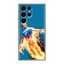 Чехол с принтом Фантастическая четверка для Samsung Galaxy S24 Ultra – Человек-Факел