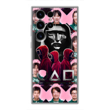 Чехол Гра в кальмара для Samsung Galaxy S24 Ultra – Персонажи игры кальмара