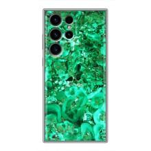 Мраморный чехол на Samsung Galaxy S24 Ultra (VPrint) (Салатный Мрамор)