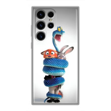Силиконовый чехол с принтом Зоотрополіс для Samsung Galaxy S24 Ultra – Змея Зоо