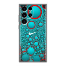 Силиконовый Чехол на Samsung Galaxy S24 Ultra с картинкой Nike (Найк зеленый)