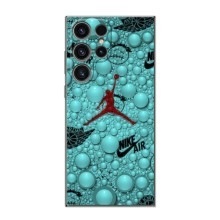 Силиконовый Чехол Nike Air Jordan на Самсунг С24 Ультра (Джордан Найк)