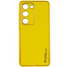 Шкіряний чохол Xshield для Samsung Galaxy S24 – Жовтий