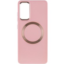 TPU чехол Bonbon Metal Style with MagSafe для Samsung Galaxy S24 – Розовый