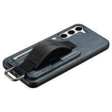 Шкіряний чохол Wallet case and straps для Samsung Galaxy S24 – Синій