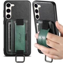 Шкіряний чохол Wallet case and straps для Samsung Galaxy S24 – Чорний