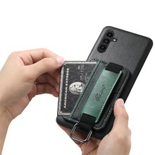 Кожаный чехол Wallet case and straps для Samsung Galaxy S24 – Черный