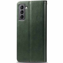 Шкіряний чохол-книжка GETMAN Gallant (PU) для Samsung Galaxy S24 – Зелений